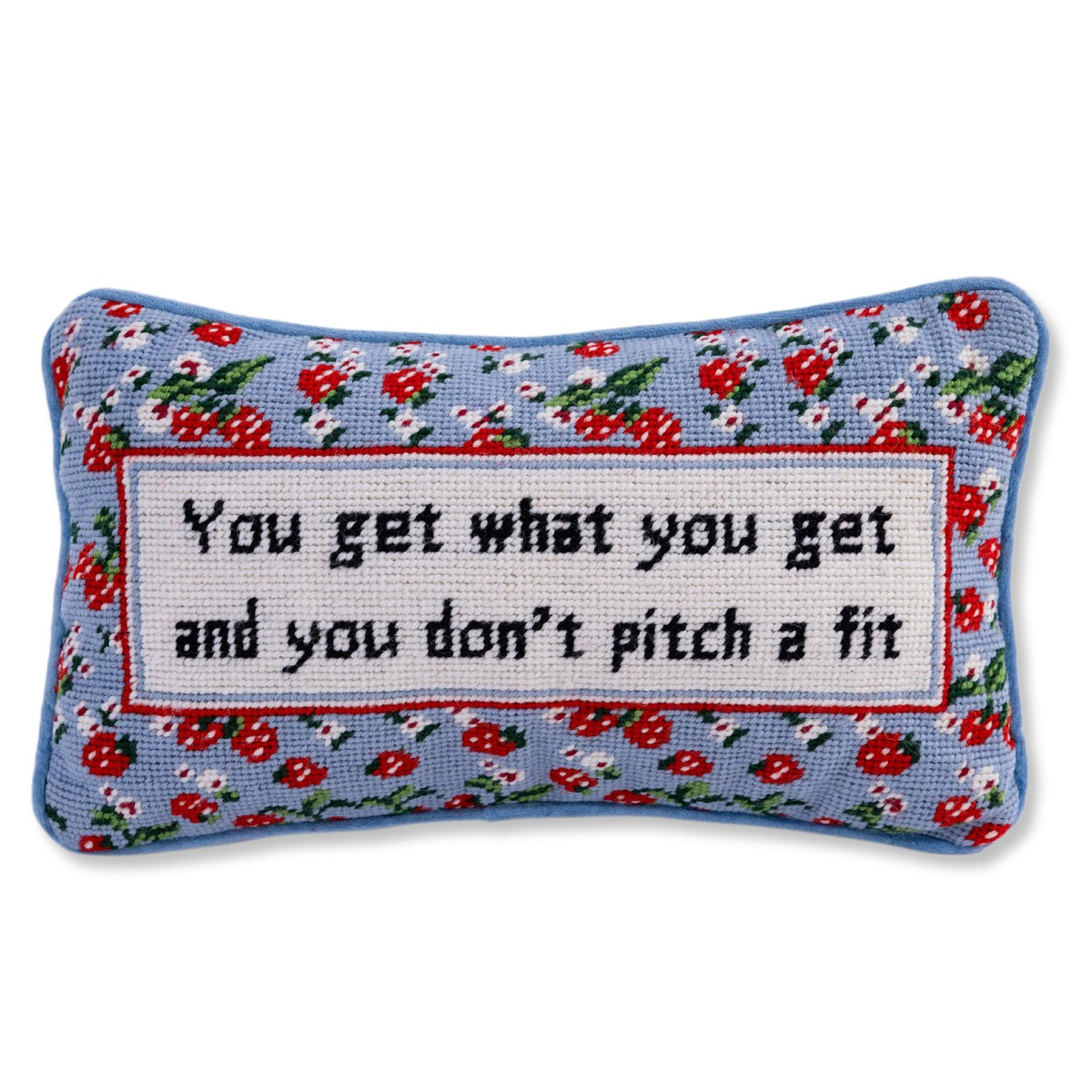 Premium Needlepoint Pillow: Express Yourself
