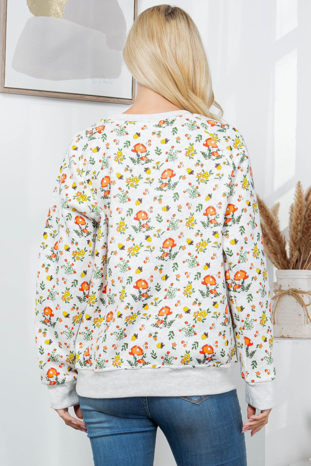 Premium Florals and Mushrooms Sweatshirt