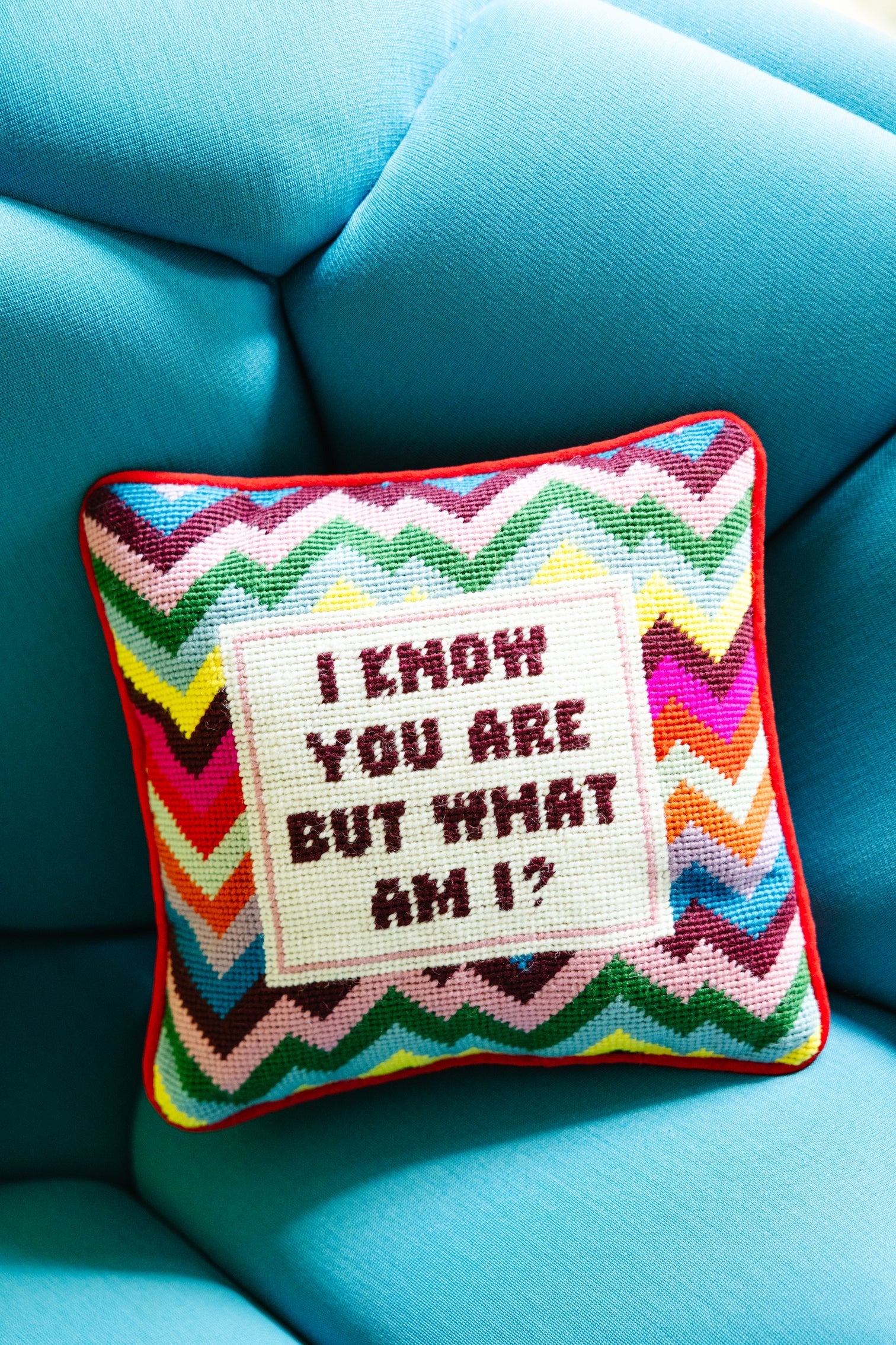 Premium Charming-Meets-Chic Needlepoint Pillow